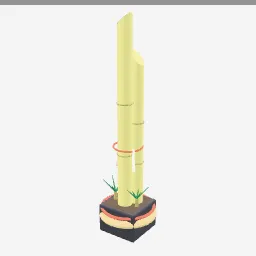 Kadomatsu low-poly 3D model (7,044 tris)