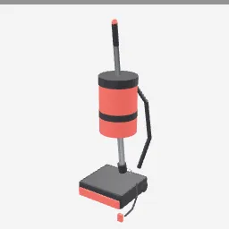 Vacuum Upright low-poly 3D model (2,496 tris)