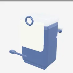 Aquarium Filter low-poly 3D model (2,472 tris)