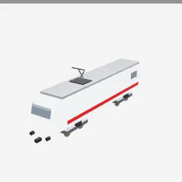 Electric Locomotive low-poly 3D model (1,516 tris)