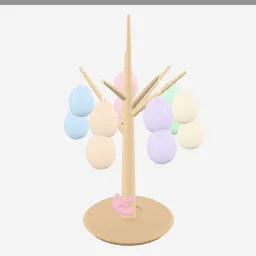 Egg Tree low-poly 3D model (14,388 tris)