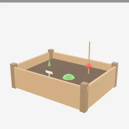 Raised Veg Bed low-poly 3D model (2,344 tris)