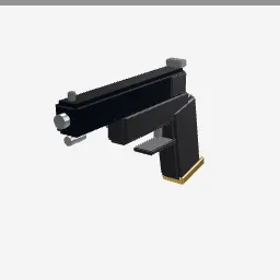 Semi Auto Pistol low-poly 3D model (904 tris)