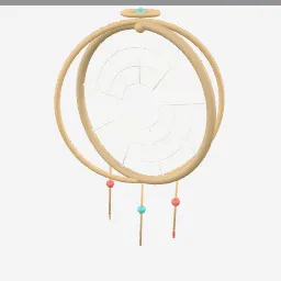 Dreamcatcher low-poly 3D model (6,588 tris)