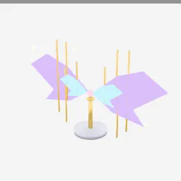 Fairy Wings low-poly 3D model (2,772 tris)